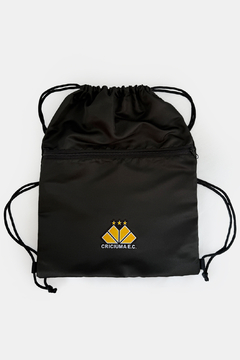 SACOCHILA PRETA COM BOLSO OFICIAL CRICIÚMA ESPORTE CLUBE - Signora | Estilo & Decor