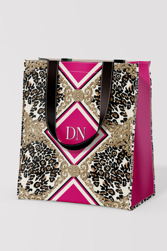 BOLSA FIRENZE PERSONALIZADA ESTAMPA LEOPARDO LUXO