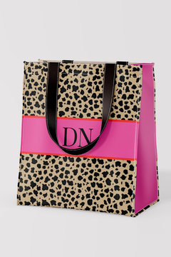 BOLSA FIRENZE PERSONALIZADA ESTAMPA ONÇA NEON