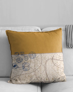 CAPA DE ALMOFADA ESTAMPA SELOS - Signora | Estilo & Decor