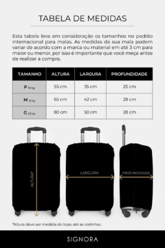 CAPA PARA MALA PROTETORA SEM PERSONALIZAÇÃO ESTAMPA MAXI ONÇA