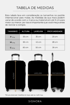 Imagem do CAPA PARA MALA PROTETORA PERSONALIZADA ESTAMPA PIED DE POULE