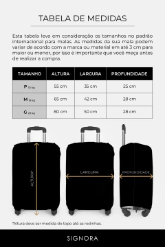 CAPA PARA MALA PERSONALIZADA COM NOME ESTAMPA TRAVEL na internet