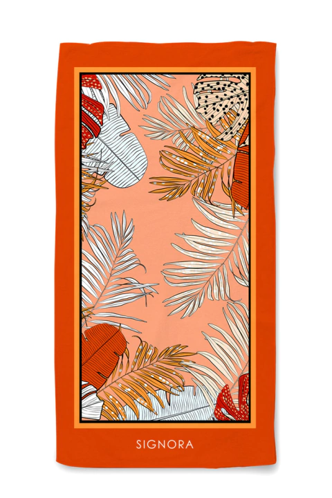 TOALHA DE PRAIA E PISCINA ESTAMPA COSTELA DE ADÃO