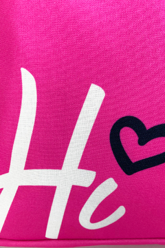 Imagem do MOCHILA FEMININA ESTAMPADA NA COR ROSA PINK
