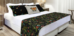 KIT CAMA 2 FRONHAS E 1 PESEIRA - TROPICAL BLACK