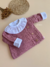 Body Babado de Algodão Egípcio Premium com Bolinhas Bordadas à Mão Rosa