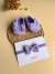 Alpargata de Laço Canelada Lavanda Bebê Menina – Sapatinho Confortável 100% Tecido | BABYMONÍ - BM BABYMONÍ ®