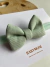 Faixinha com Laço Canelado Verde Claro - Lacinho Acessório bebê menina | BABYMONÍ - comprar online