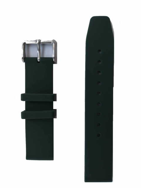 Malla Reloj Cat Insignia Lj Verde Hebilla Color Acero