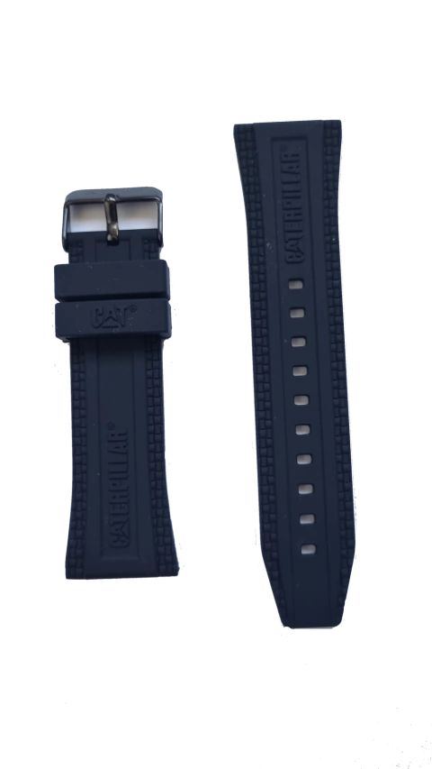 Malla Reloj Cat AQ Spun Caucho Negro