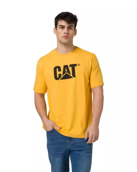 REMERA CAT LOGO YELLOW B4010500913