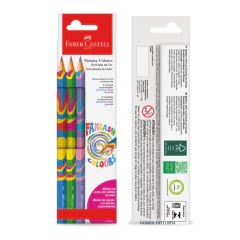 Kit Lápis de cor Fantasy Colours com 3 unidades Jumbo - Faber-Castell ORIGINAL - loja online