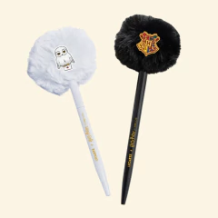 Caneta Pompom Harry Potter Tinta Preta ou Azul 1 mm - 1 UNIDADE - estilo Anos 2000 LeoLeo