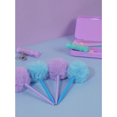 Caneta Pompom Tinta Roxa ou Azul 1 mm - 1 UNIDADE - estilo Anos 2000 LeoeLeo - loja online