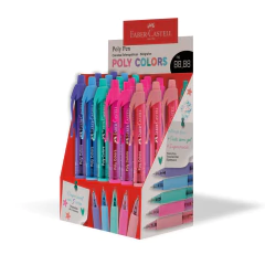 Caneta Esferográfica retrátil Poly Colors 0.7 - Faber-Castell - 1 Unidade na internet