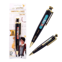Caneta Esferográfica Troca Frases Harry Potter 1un Tinta Azul - LEOARTE