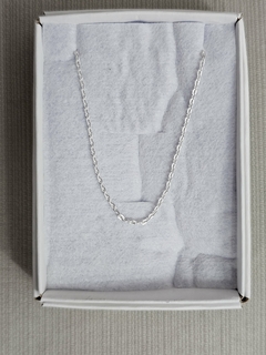 Cadena espejito en 45cm (plata laminada)