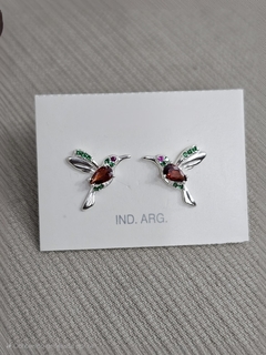 Aros Colibríes (plata laminada) - comprar online