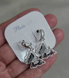 Aros Mariposa (plata laminada)