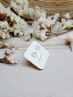 Aros Pasantes Corazón de cubic - comprar online