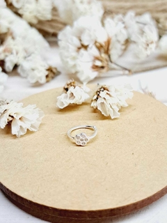 Aro Cuff Solitario Mini Flor