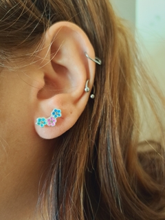 Abridores Flores Esmaltados con Strass - comprar online