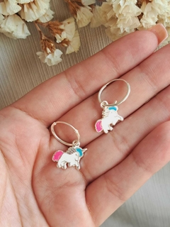 Argollas Unicornio Esmaltado - comprar online