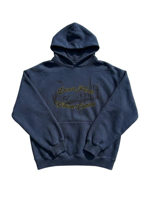Ocean Blue Desert Fields Hoodie