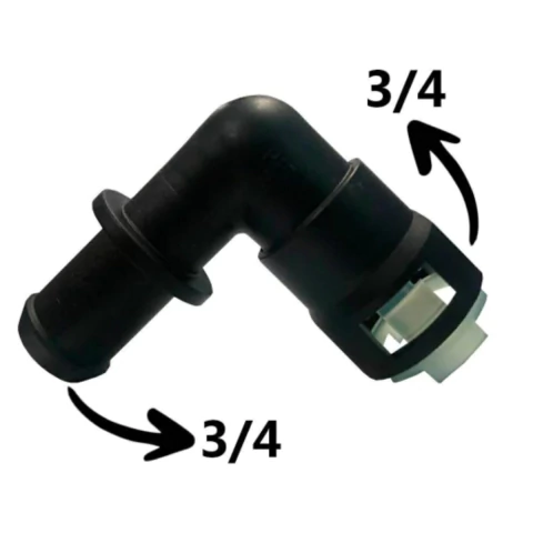 Conector combustivel Agua Quick 90A 3/4 X 3/4 (19Mm)
