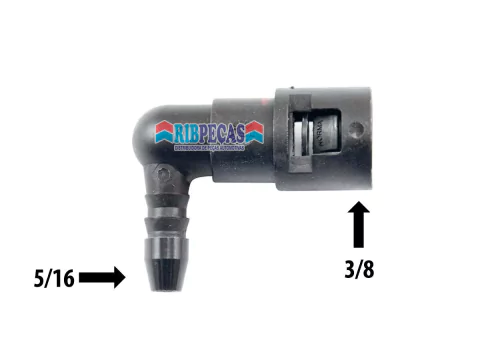 Conector Rapido De combustivel Quick 90A 3/8 X 5/16
