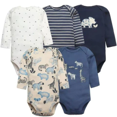 kit 5 body 100% algodão 3 meses á 24 meses - comprar online