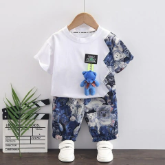 CONJUNTO 2 PEÇAS MENINO URSO ESTILOSO 6 MESES Á 5 ANOS - comprar online