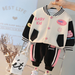 conjunto de roupas 2 pçs cardian e casual 2023 1 a 5 anos - comprar online