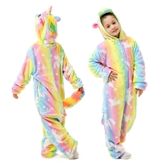Macacão pijama animalzinho 4 á 12 anos - comprar online