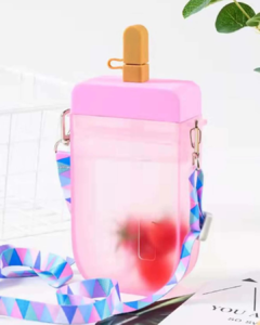 Garrafa De Água Portátil Cantil Em Forma de Picolé Sorvete 300 ml - comprar online