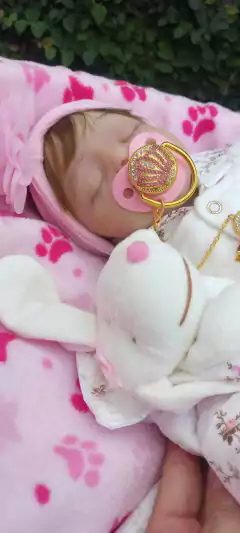 BEBÊ DE SILICONE SÓLIDO MENINA MAMA E FAZ XIXI