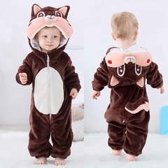 Macacão bebê de 0 á 4 anos animal zoológico - comprar online