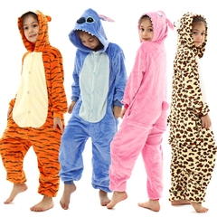 Macacão pijama animalzinho 4 á 12 anos - comprar online