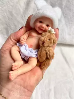 MINI BEBÊ DE SILICONE SÓLIDO 6 POLEGADA ANTI-STRESS