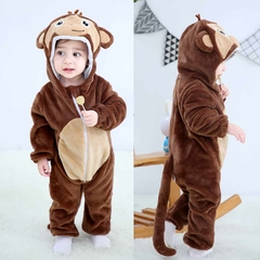 Macacão bebê de 0 á 4 anos animal zoológico - comprar online