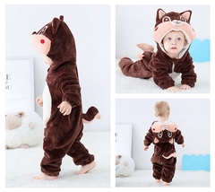 Macacão bebê de 0 á 4 anos animal zoológico - comprar online