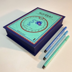 Caixa Livro P Aquario signos - Amanhã Te Conto um Segredo