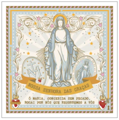 Caixinha Pingente Medalha Milagrosa (NS Gracas) Rodio