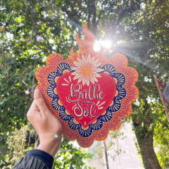 Placa Sagrado Coração Brilhe