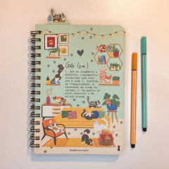 Caderneta G Gato significado 15,2X 21,8 - 80Fls Com Pauta