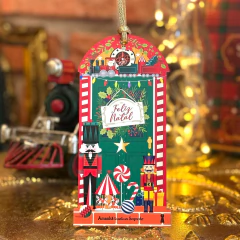 Tag especial porta natal verde soldadinhos