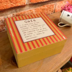 Caixinha Café significado 13X13 - 6mm na internet