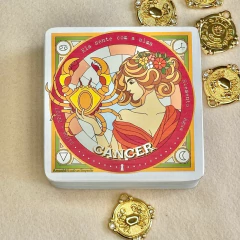 Caixinha Pingente Cancer Signos Colorido