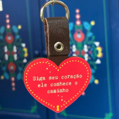 Chaveiro Especial Siga seu coração